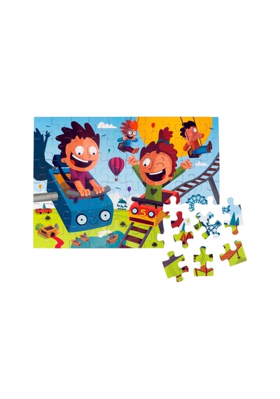 60 Parça Yer Puzzle Lunapark