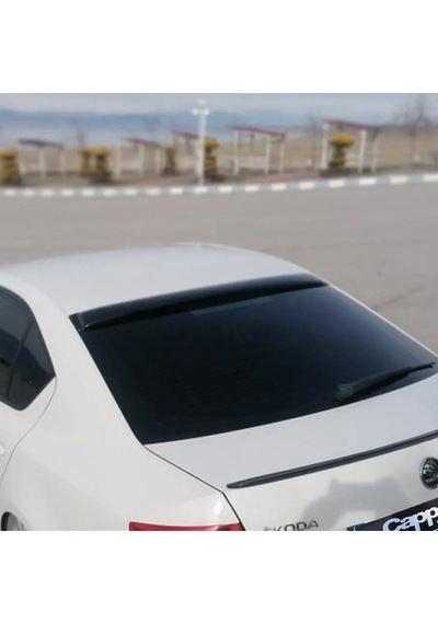 Skoda Octavia Arka Cam Üstü Spoiler 2013-2019 Arası Uyumlu
