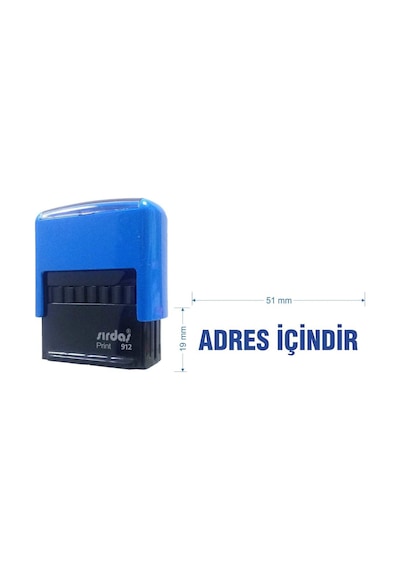 "adres İçindir" Yazılı Kaşe
