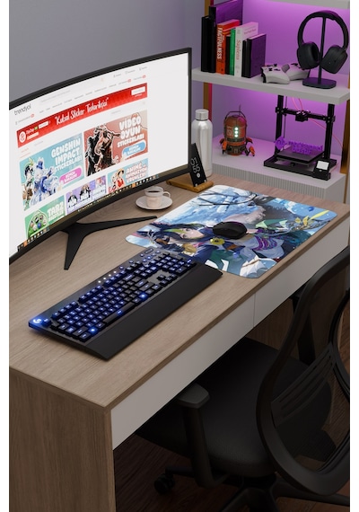 Tighnari Genshin Impact Anime Gacha V1 - 48x40 Xl Gaming Mouse Pad Fare Altlığı