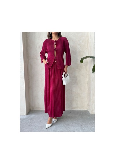 Verymoda Uzun Etek F1913 Bordo