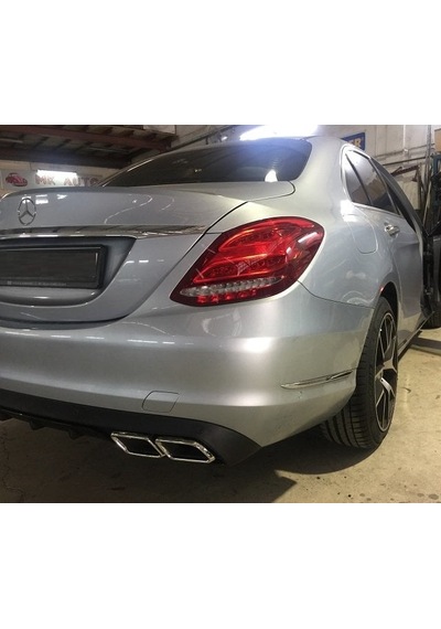 Autogp Mercedes W205 C63 Arka Tampon Difüzör Ve Egzoz Ucu Standart Tampon Uyumlu