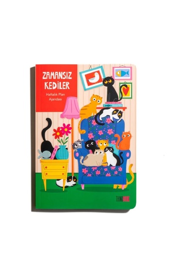 Melimelek Kediler Zamansız Ajanda 1 Tb-022 Çok Renkli