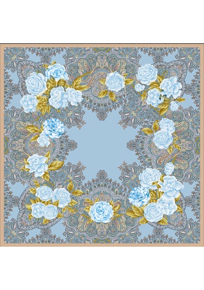Deserto Fashion 2026 Avantgarde Serisi Çift Taraflı İpek Twill Eşarp 90x90 Altın
