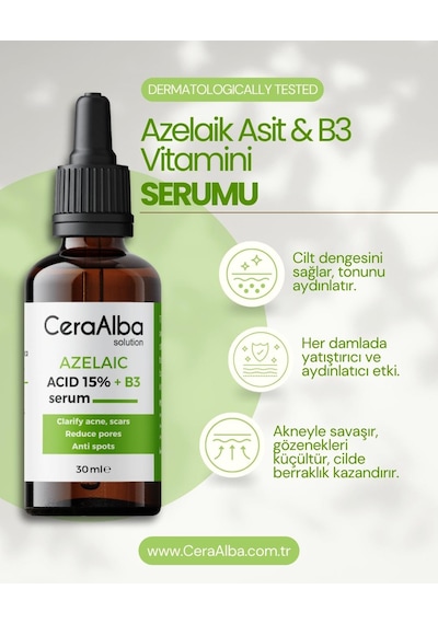 Ceraalba Azelaik Asit & B3 Vitamin Serumu