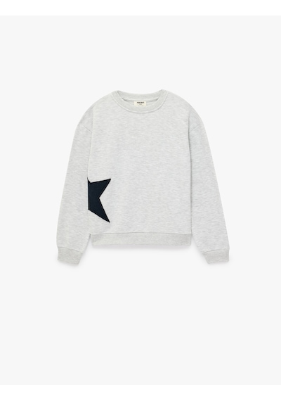 Koton Yıldız Detaylı Arkası Baskılı Uzun Kollu Bisiklet Yaka Sweatshirt Kar Melanj 7wkg10510ak Gri Melanj Koton Yıldız Detaylı Arkası Baskılı Uzun Kollu Bisiklet Yaka Sweatshirt Kar Melanj 7wkg10510ak Gri Melanj