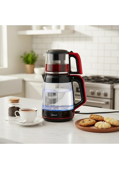 Infinity Xl 1764h Cam Çay Makinesi Siyah Kırmızı Genel