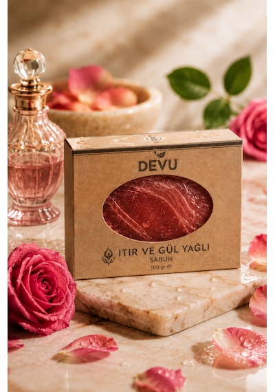 Itır Ve Gül Yağlı El Yapımı Doğal Sabun