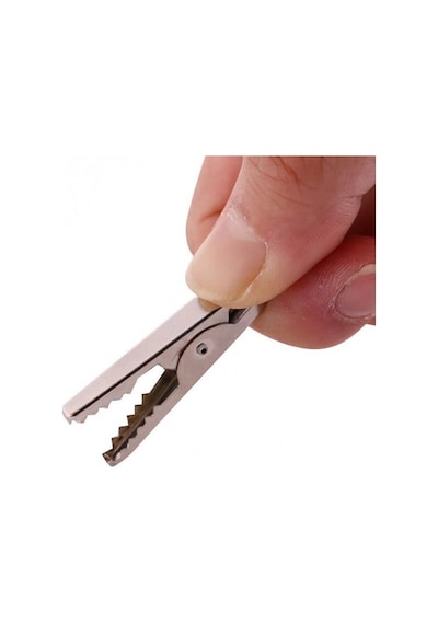 Timsah Ağızlı Klips Krokodil 2'li Set Kırmızı Siyah 2.8 CM