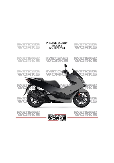 Honda Pcx 2021-2024 Kaplama Sticker Çift Renk Motor Kaplama Modeli Hazır Kit Yüksek Kalite 90800405