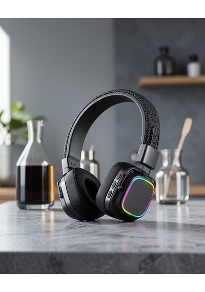 Kulak Üstü Kablosuz Kulaklık Bluetooth 5.3 Rainbow Işıklı Uczzzxy30sodo-6
