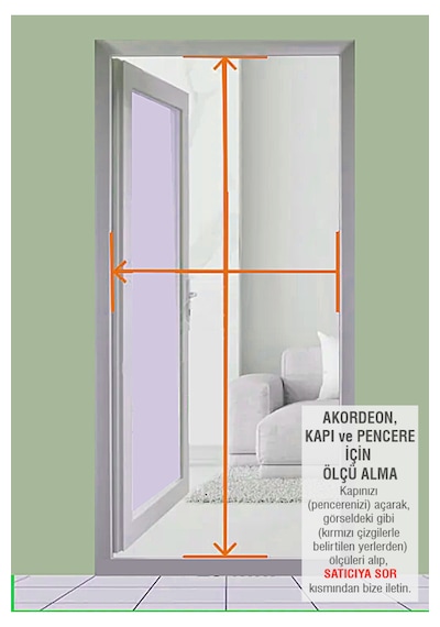 Akordeon Double Pileli Pilise Kapı Antrasit Sineklik 210x210 Istediğin Ölçüde En 210'a Kadar / Bot 210'a Kadar