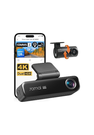 70mai M800 Arabalar İçin 4k Araç Kamerası Ön Ve Arka, Starvıs 2 Imx678 Süper Gece Görüşü Ve F1.7 Diyafram, Çift Hdr, 4g Lte Ve 5ghz Wi-fi, Dahili 128gb Emm...-122992 70mai M800 Arabalar İçin 4k Araç Kamerası Ön Ve Arka, Starvıs 2 Imx678 Süper Gece Görüşü Ve F1.7 Diyafram, Çift Hdr, 4g Lte Ve 5ghz Wi-fi, Dahili 128gb Emm...-122992