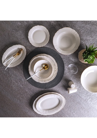 Aryıldız Tiffany 60 Parça Yemek Takımı Altın