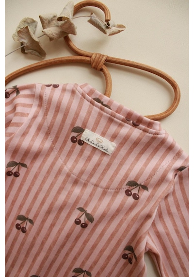 Oh La La Koala Stripe Cherry Serisi Tulum Bej