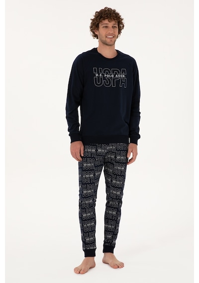 U.s. Polo Assn. Erkek Lacivert Pijama Takım 50318606-vr033 Lacivert