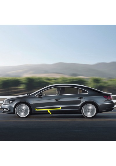 VW Passat CC 2013-2017 Sol Ön Kapı Çıtası Kromaj 3C8853071B