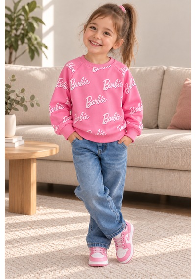 Bebe Bebek Sweatshirt Pembe - Beyaz
