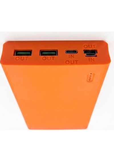Gözeler Çift Usb 5v 22.5w Led'li Micro Type-c Powerbank Hızlı Şarj Modülü Ve Powerbank Kutusu Piller Dahil Değildir