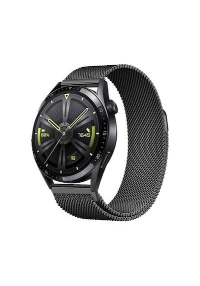 Samsung Uyumlu Galaxy Watch 46mm Zore Band-12 22mm Metal Hasır Kordon