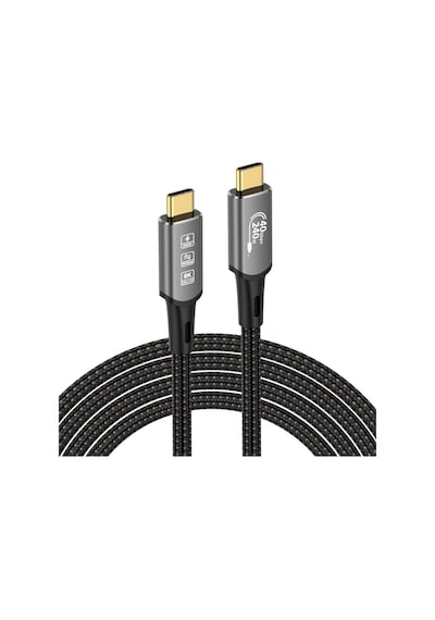 Kompakt 8k Usb4 Kablo 0.5 M 40gbps Veri Transferi