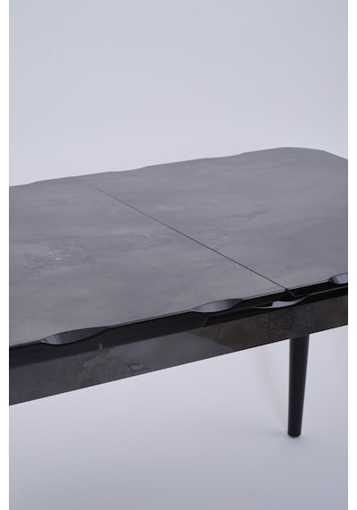 Yakamoz Polo Mdf Lak Panel Mutfak Masa Sandalye Takımı 80x130 Siyah
