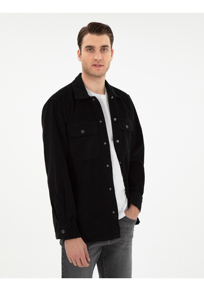 Pierre Cardin Erkek Siyah Gömlek Desenli 50293183-vr046 Siyah