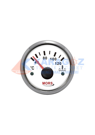 MORS HARARET GÖSTERGESİ BEYAZ 55MM 12-24V