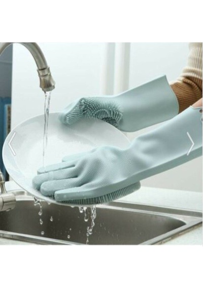 Magic Gloves Sihirli Bulaşık Eldiveni Plastik Mavi Diğer