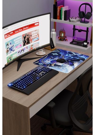 Layla Genshin Impact Anime Oyuncu V3 - 48x40 Xl Gaming Mouse Pad Fare Altlığı