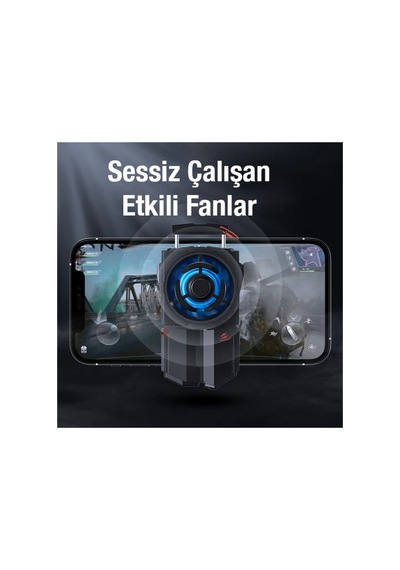 Dl-a5 Cep Telefonu Soğutma Fanı Radyatör Soğutucu- 5775 - Karbul8510-3888 Siyah