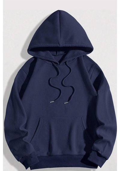 One Of A Kind Baskılı Oversize Sweatshirt Lacivert