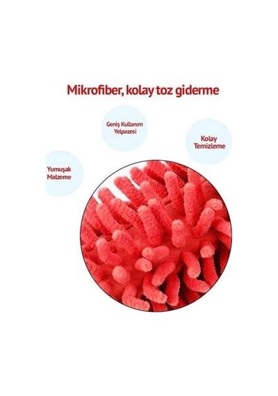 Teleskopik Mikrofiber Pratik Uzayabilen Toz Alma Fırçası Aparatı Plastik 10 X 15 Çok Renkli Ar Diğer