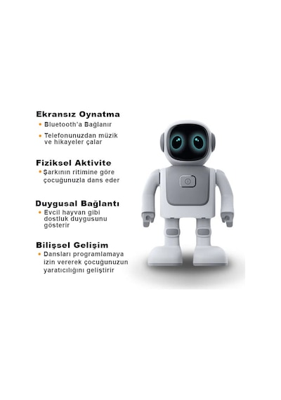 Dans Robotu Robert Rs01 Eğlenceli Öğretici Oyun Arkadaşı Bluetooth Hoparlör