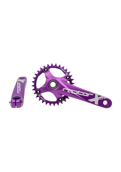 Bike Sky Raptor 32t Mor Tekli Aynakol Mtb Dağ Bisikleti Krank, Alüminyum, Mor
