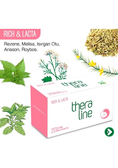 Theraline Rich & Lacte Süzen Poşet Çay 20'li
