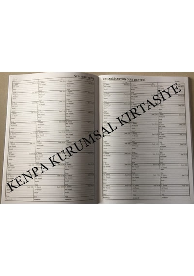 Özel Eğitim ve Rehabilitasyon Ders Defteri