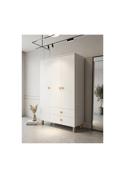 Aura Genç Odası - 3'lü Genç Odası Takımı - 3 Kapılı Dolap - Çalışma Masası - Kitaplık Beyaz Aura Genç Odası - 3'lü Genç Odası Takımı - 3 Kapılı Dolap - Çalışma Masası - Kitaplık Beyaz