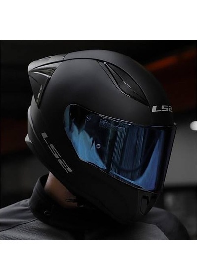 Ls2 Rapıd 2 Race Mat Siyah Fullface Motosiklet Kaskı Mavi Camlı Mat Siyah