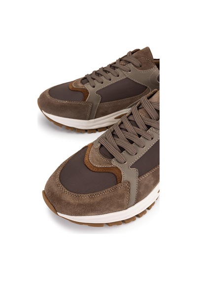 Tamer Tanca Erkek Deri & Tekstil Kahverengi Sneakers & Spor Ayakkabı 1163 2008 Erk Ayk Y26 Kahve Kms