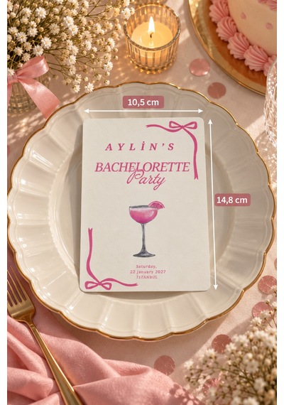 Kişiye Özel Bride To Be Kartı 10 Adet Etkinlik-parti Kartı Krem Tüm Yaşlar