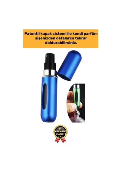 Özel Üretim Pratik Otomatik Doldurulabilir Taşınabilir Atomizer Seyahat Mini Cep Parfüm Şişesi 5 Ml