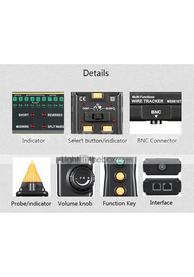 Peakmeter Ms-6816t Multi Fonksiyon Kablo Test Cihazı Wire Tracker Peakmeter Ms-6816t Multi Fonksiyon Kablo Test Cihazı Wire Tracker