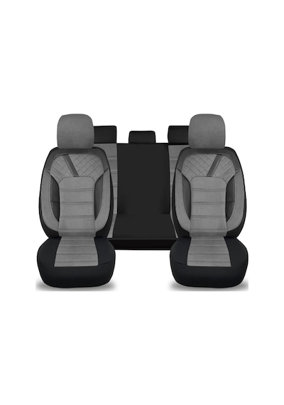 Renault Clio 4 2012 - 2019 Uyumlu Gri Tay Tüyü Koltuk Kılıfı