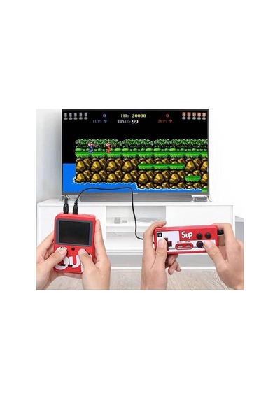 Premium Genç Arkat Sürpriz Gc-01 Çift Kol 400 Nostalji Oyunlu Mini Atari Kırmızı