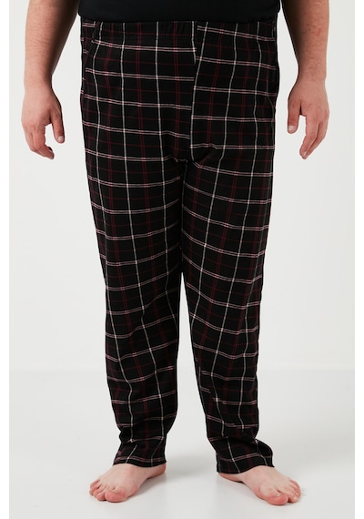 Buratti Pamuklu Regular Fit Büyük Beden Erkek Pijama Takımı 6572002B Siyah