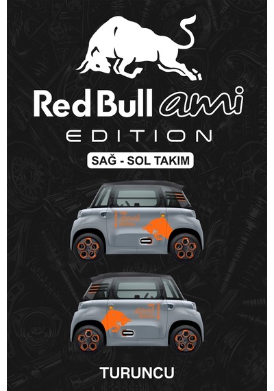 Red Bull Ami Edıtıon Sticker - Yan Gövde Kaplama Seti Turuncu - 864812030