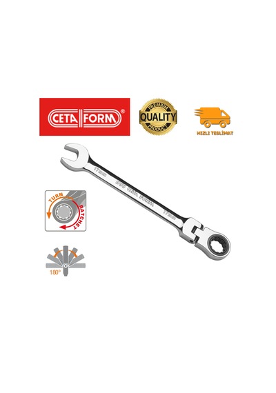 Ceta Form B06 C-Gear Cırcırlı Kombine Anahtar Mafsallı B06 Serisi 15 Mm N11.5146