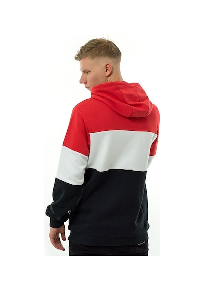 Bordo Fila Erkek Kapşonlu Sweatshirt Night Blocked 687001 Bordo