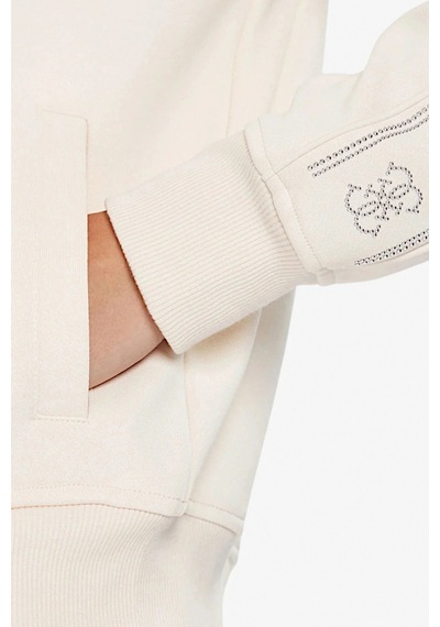 Guess Octavia Kadın Beyaz Aktif Sweatshirt V5bq15kcx22-g1h6 Beyaz